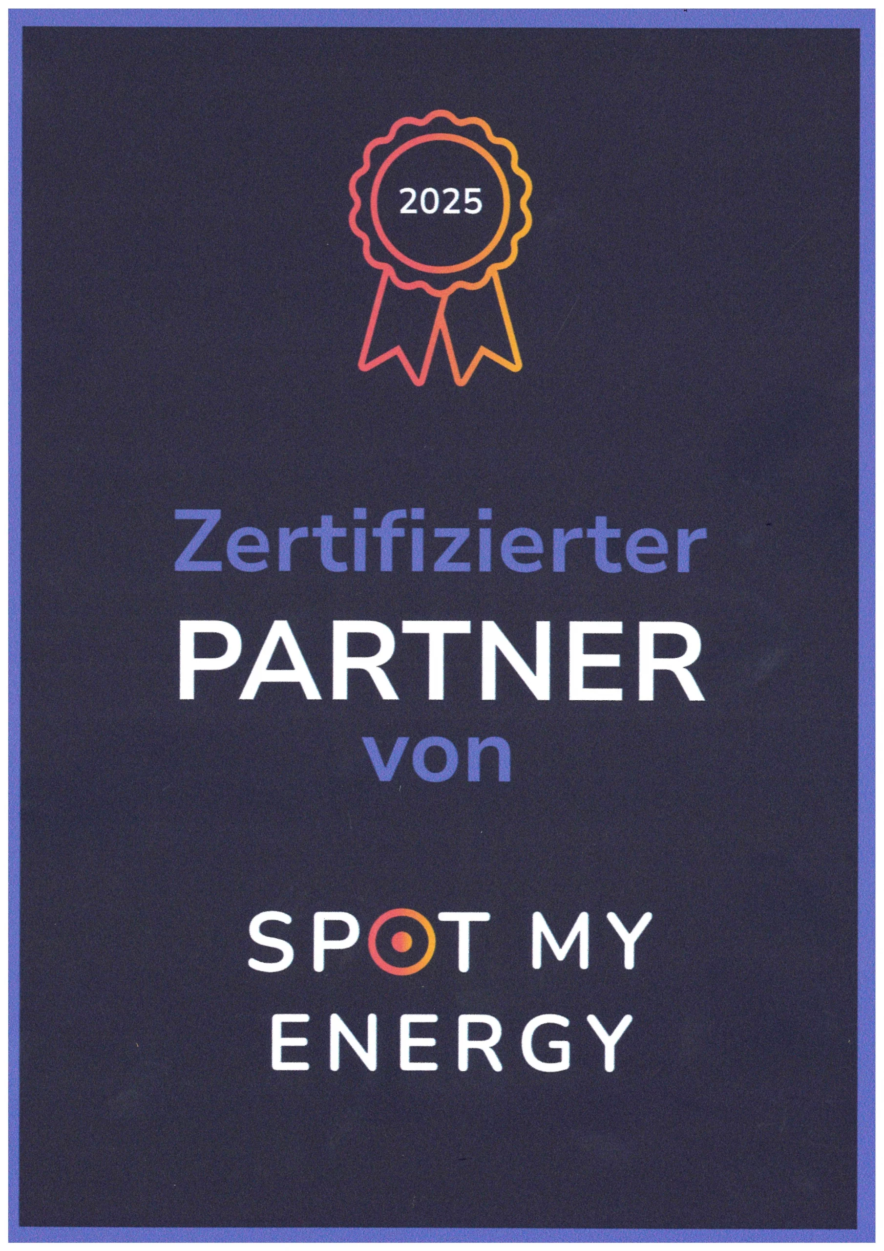 SolarConsult Zertifizierter Partner von SpotMyEnergy
